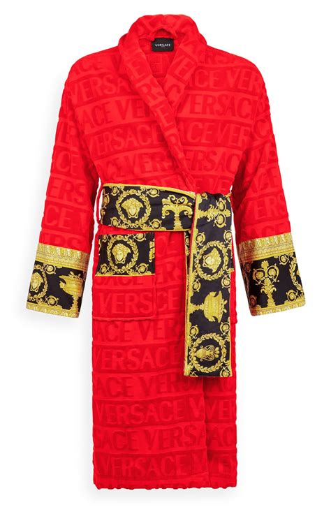 red versace robe cheap|versace multicolor robe.